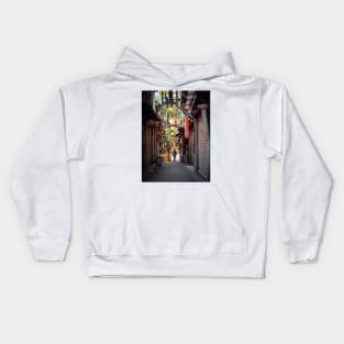 Traditional Shinjuku Alleyway Kids Hoodie